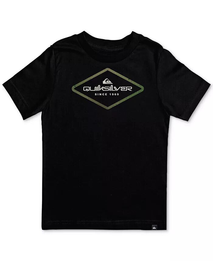 

Хлопковая футболка с графическим логотипом Big Boys Omni Lock Quiksilver, черный