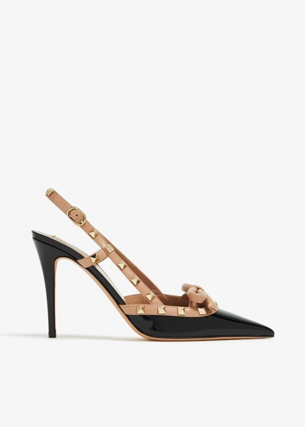 Туфли Valentino Garavani Rockstud Bow, черный