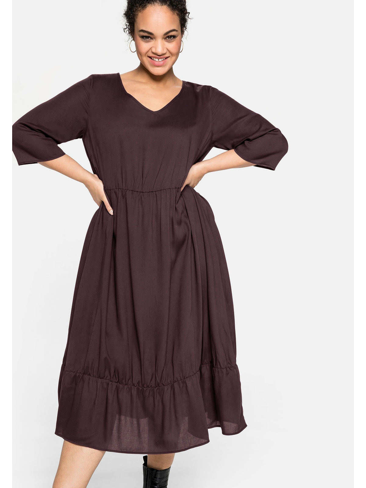Платье sheego Midi, цвет burgund сумка женская 2020079a d3 burgund df