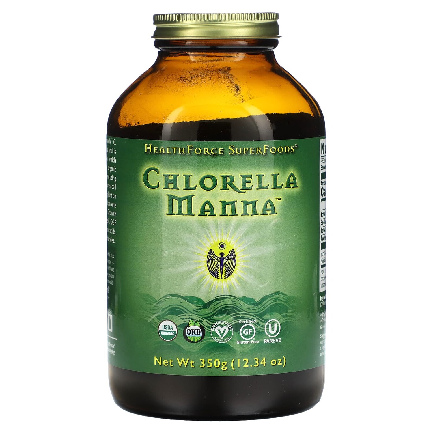 

Хлорелла и манна, 350 г (12,34 унции), HealthForce Superfoods