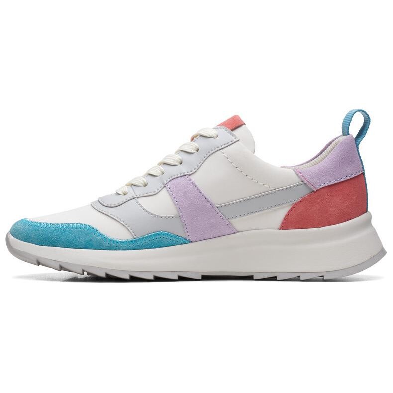 

Кроссовки clarks Lifestyle Shoes Women's Low-top White/Purple, фиолетовый