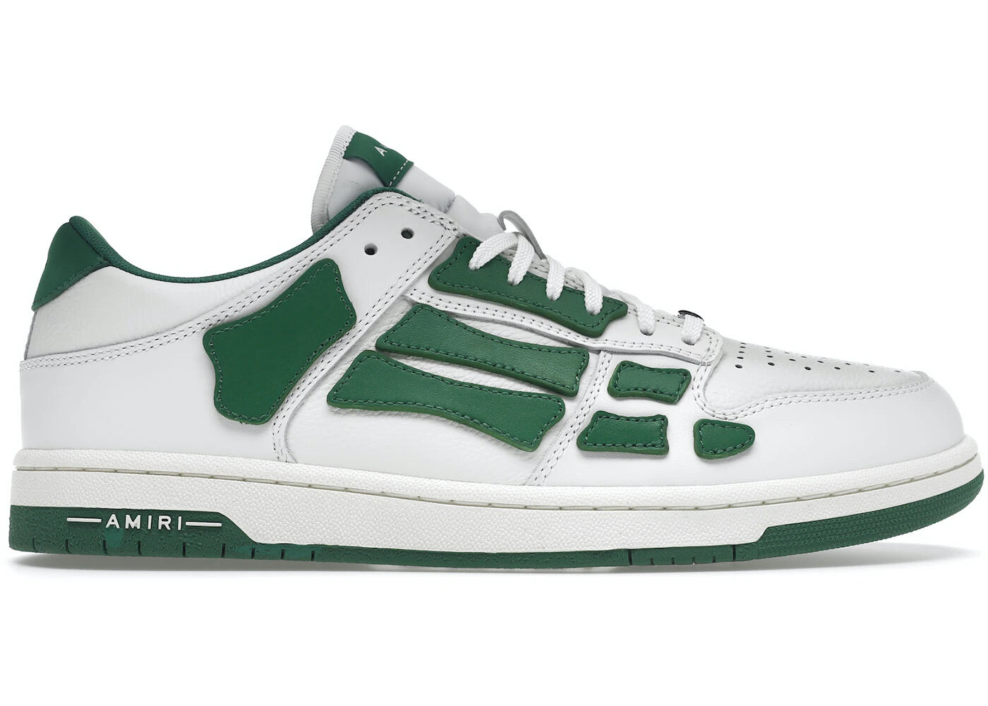 

Кроссовки мужские Amiri Skel Low-Top, белый / зеленый