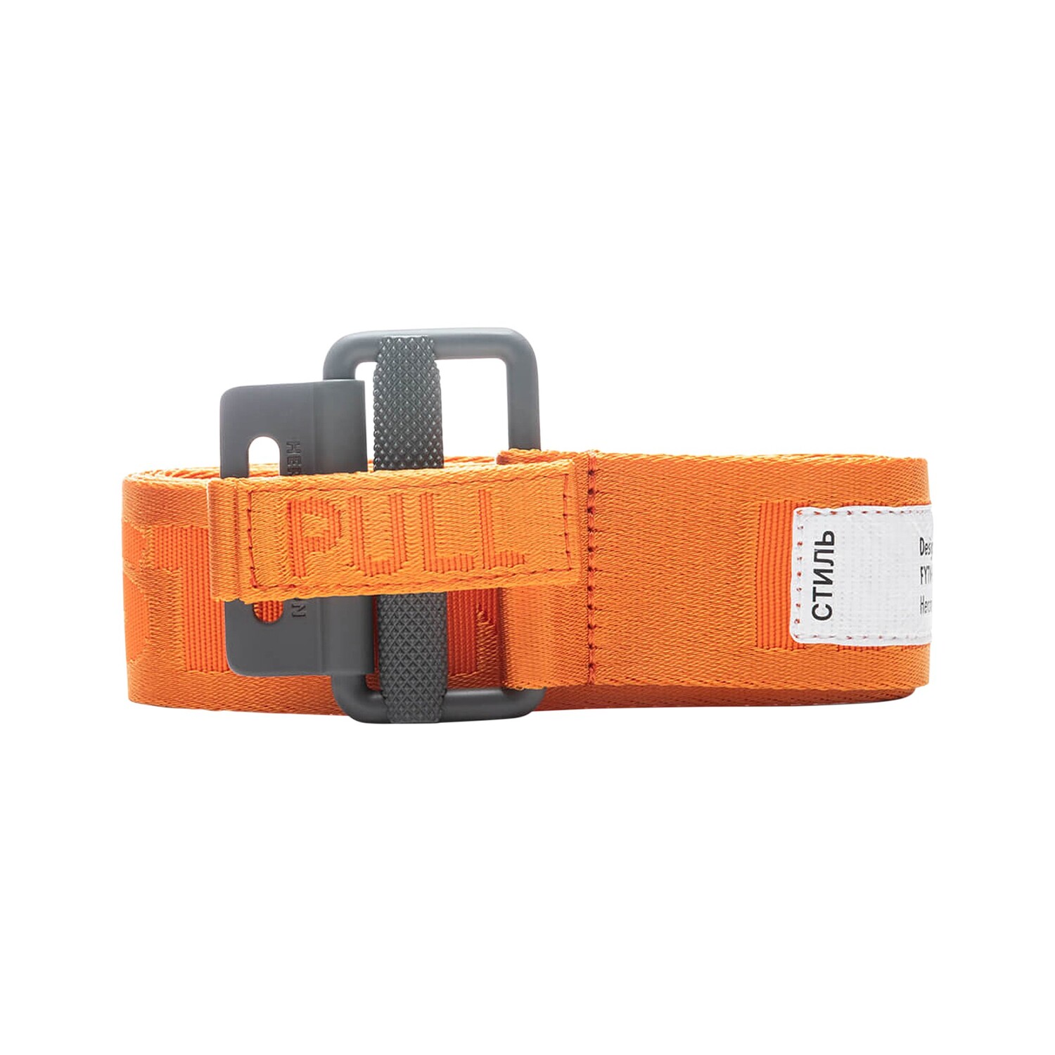 

Ремень Heron Preston HP Tape с классической пряжкой, оранжевый/серый