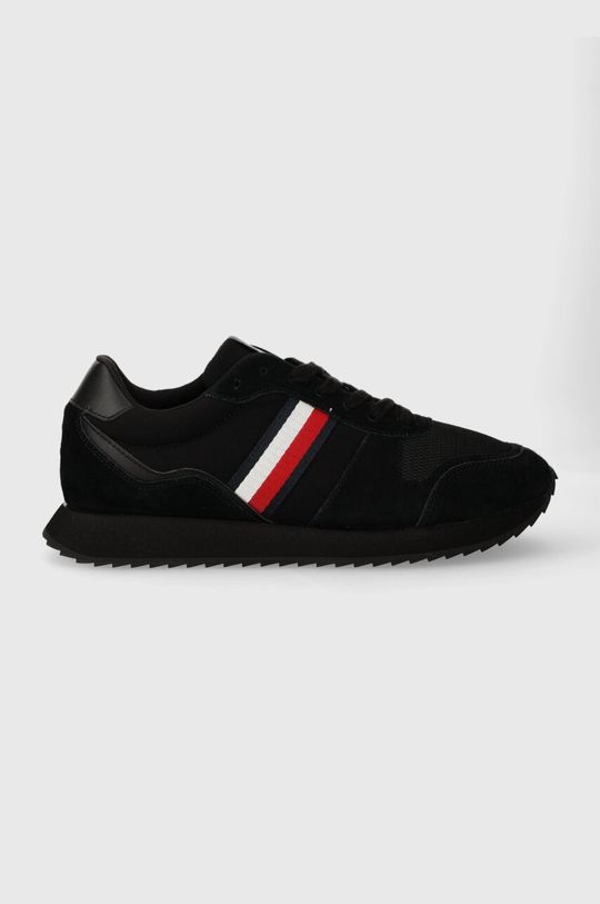 Кроссовки RUNNER EVO MIX ESS Tommy Hilfiger, черный кроссовки tommy hilfiger iconic sock runner mix white