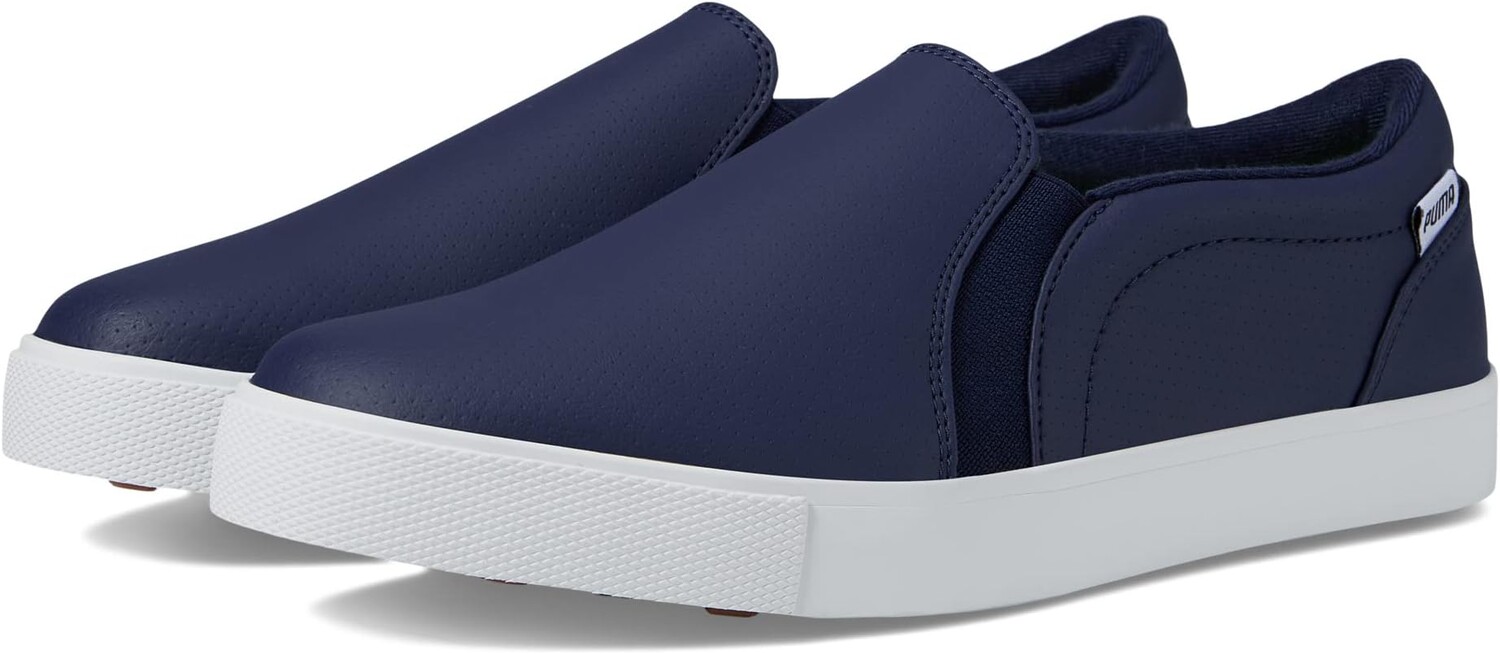 

Кроссовки Tustin Fusion Slip-On Golf Shoes PUMA, цвет Puma Navy/Puma White