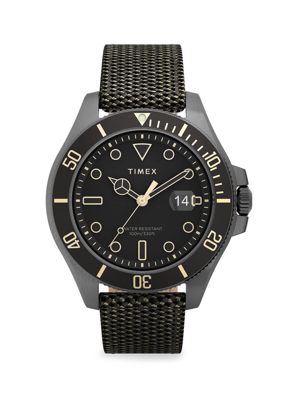 

Часы Harbourside Coast с тканевым ремешком Timex, черный