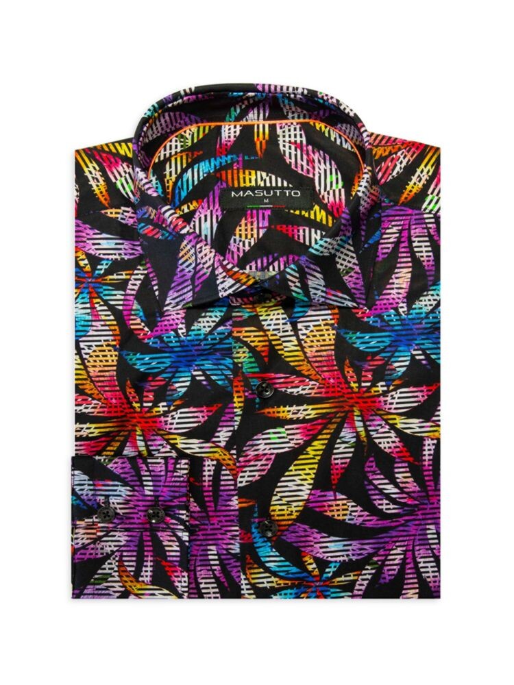 

Классическая рубашка Donna Palm Tree Masutto, цвет Black Multi
