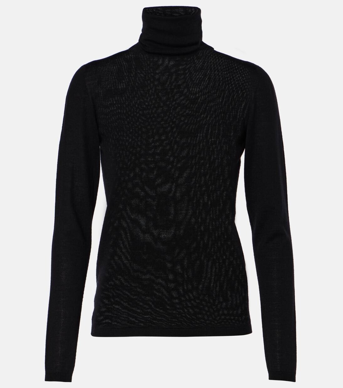 

Шерстяной свитер-водолазка Saluto Max Mara, черный