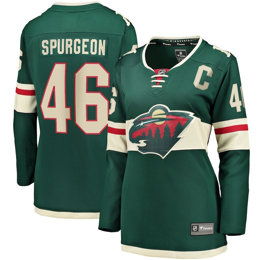 

Джерси Fanatics Branded Minnesota Wild, зеленый