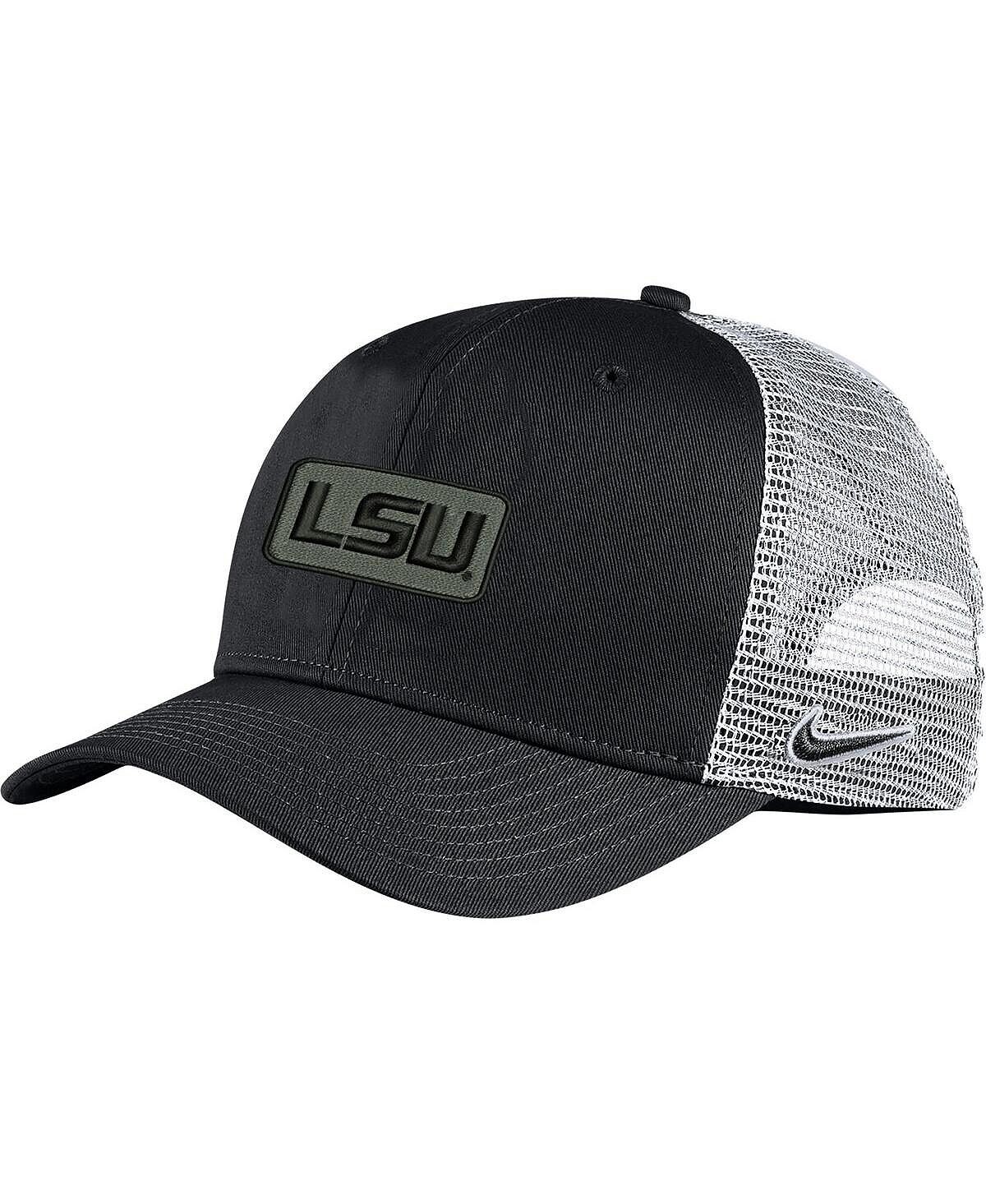 

Мужская кепка LSU Tigers Classic99 Triple Black Trucker Snapback Nike