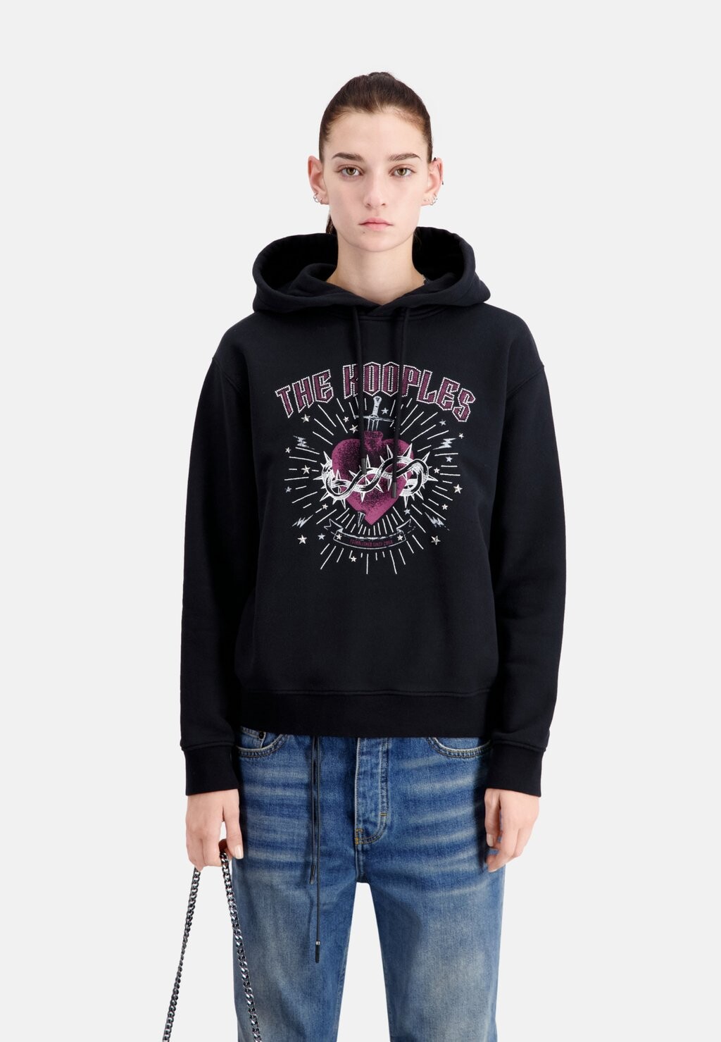 

Толстовка The Kooples, цвет black washed