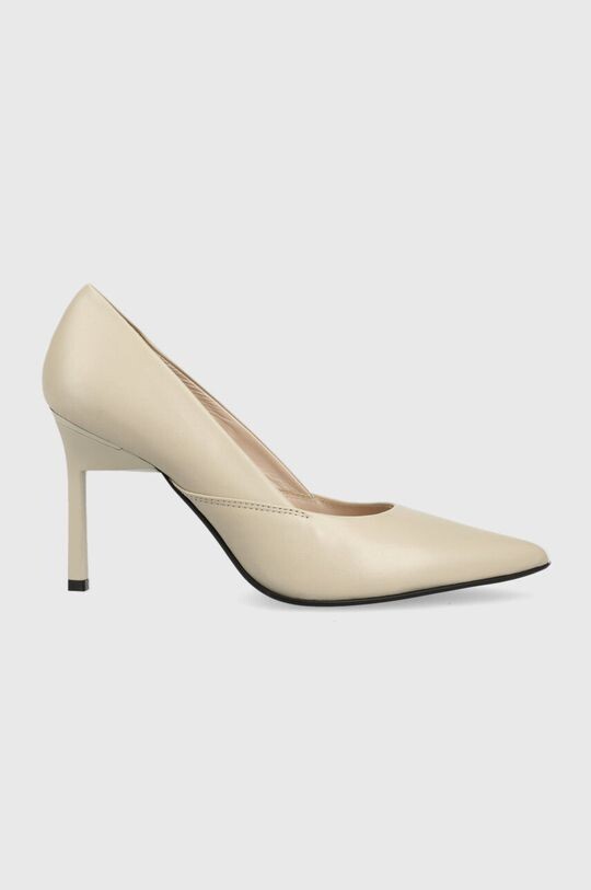 

Кожаные туфли на высоком каблуке GEO STILETTO PUMP 90 Calvin Klein, бежевый