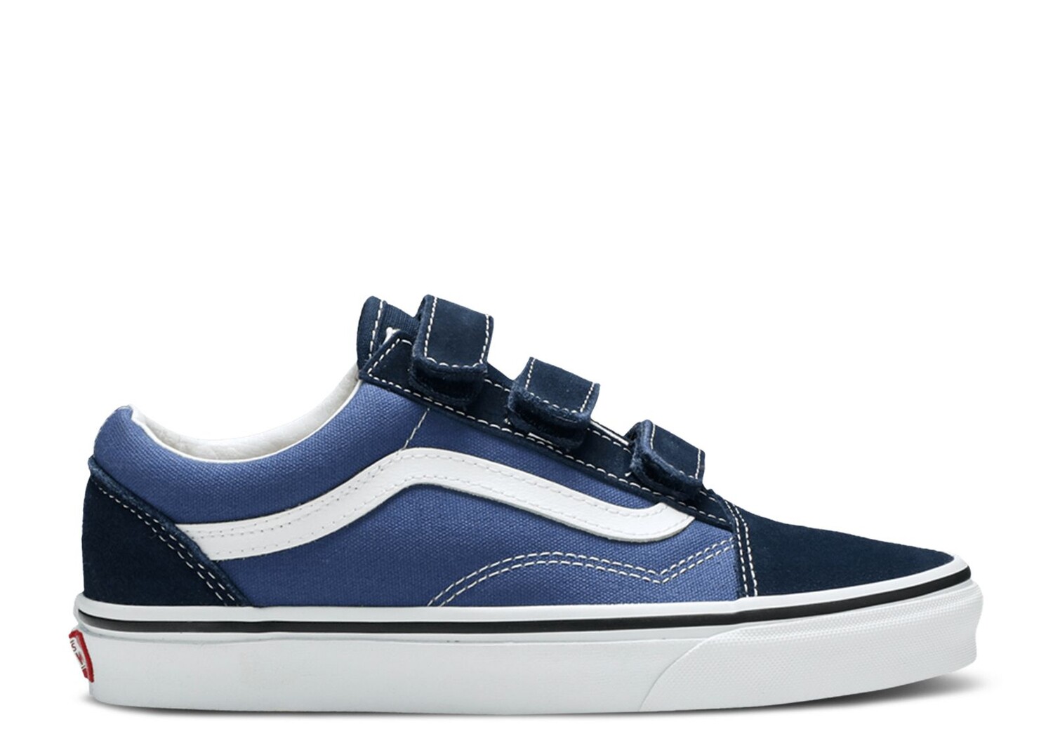 

Кроссовки Vans Old Skool Suede Canvas Velcro 'Dress Blue', синий