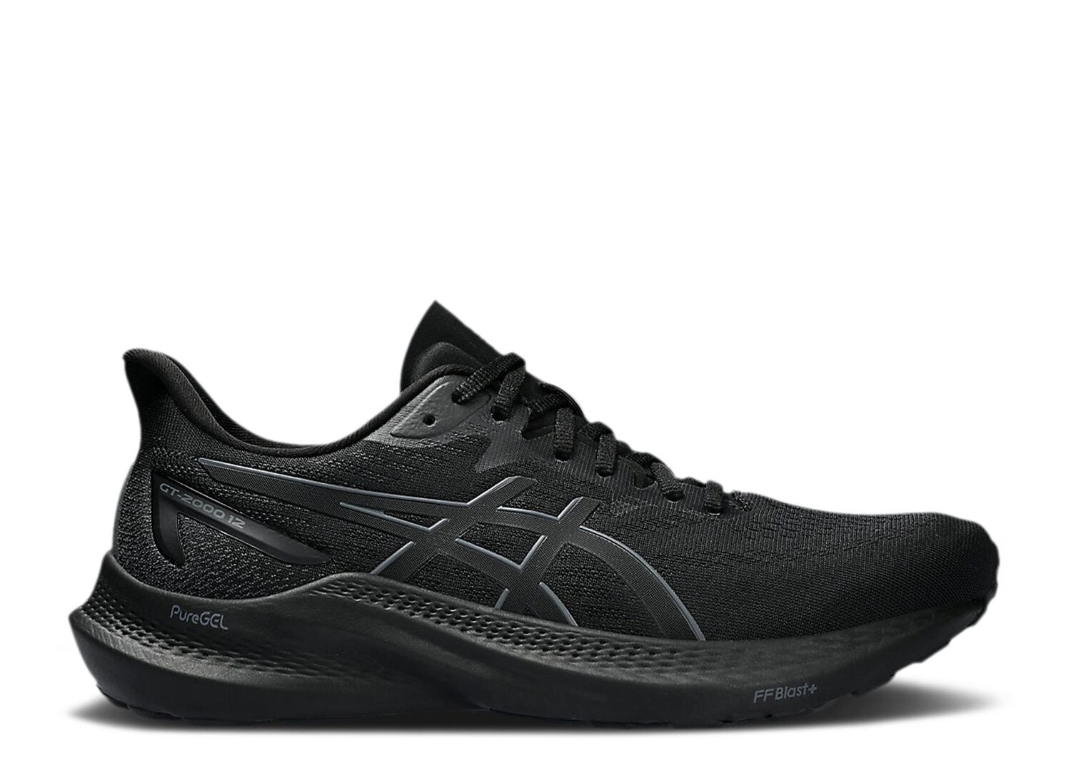 

Кроссовки ASICS Gt 2000 12 Wide 'Triple Black', черный, Черный;серый