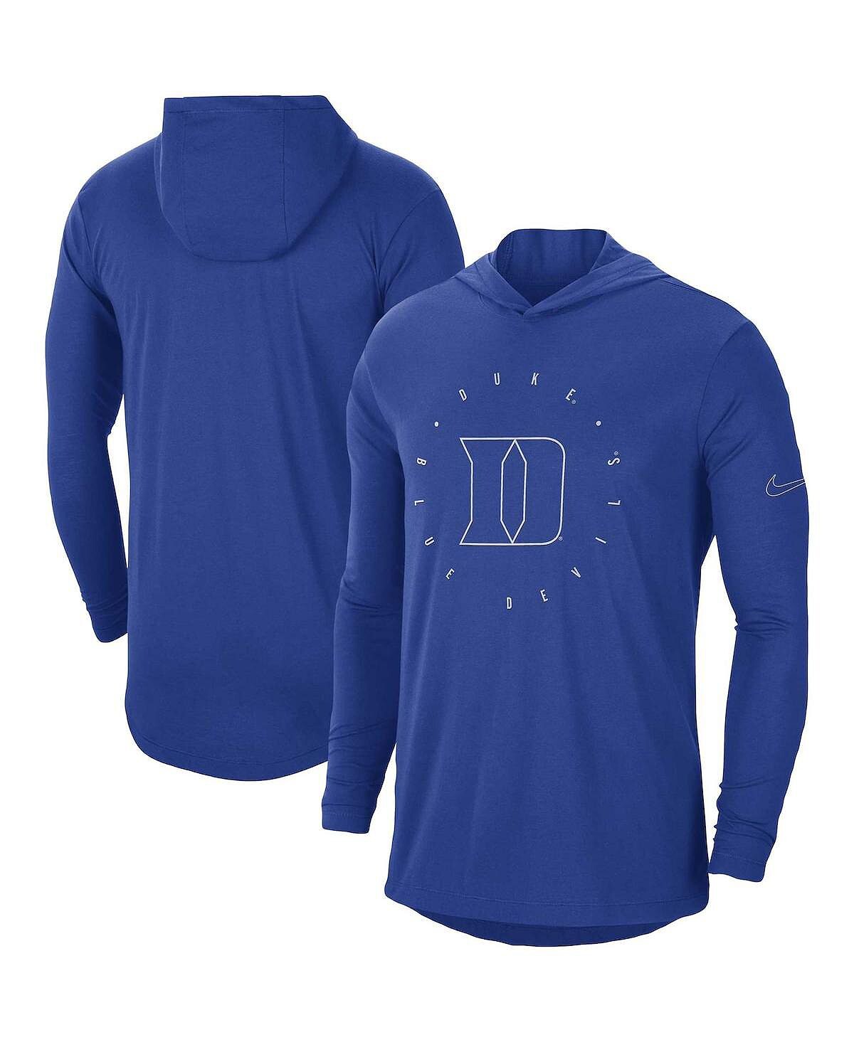 

Мужская футболка с капюшоном и длинными рукавами Royal Duke Blue Devils Campus Tri-Blend Performance Nike