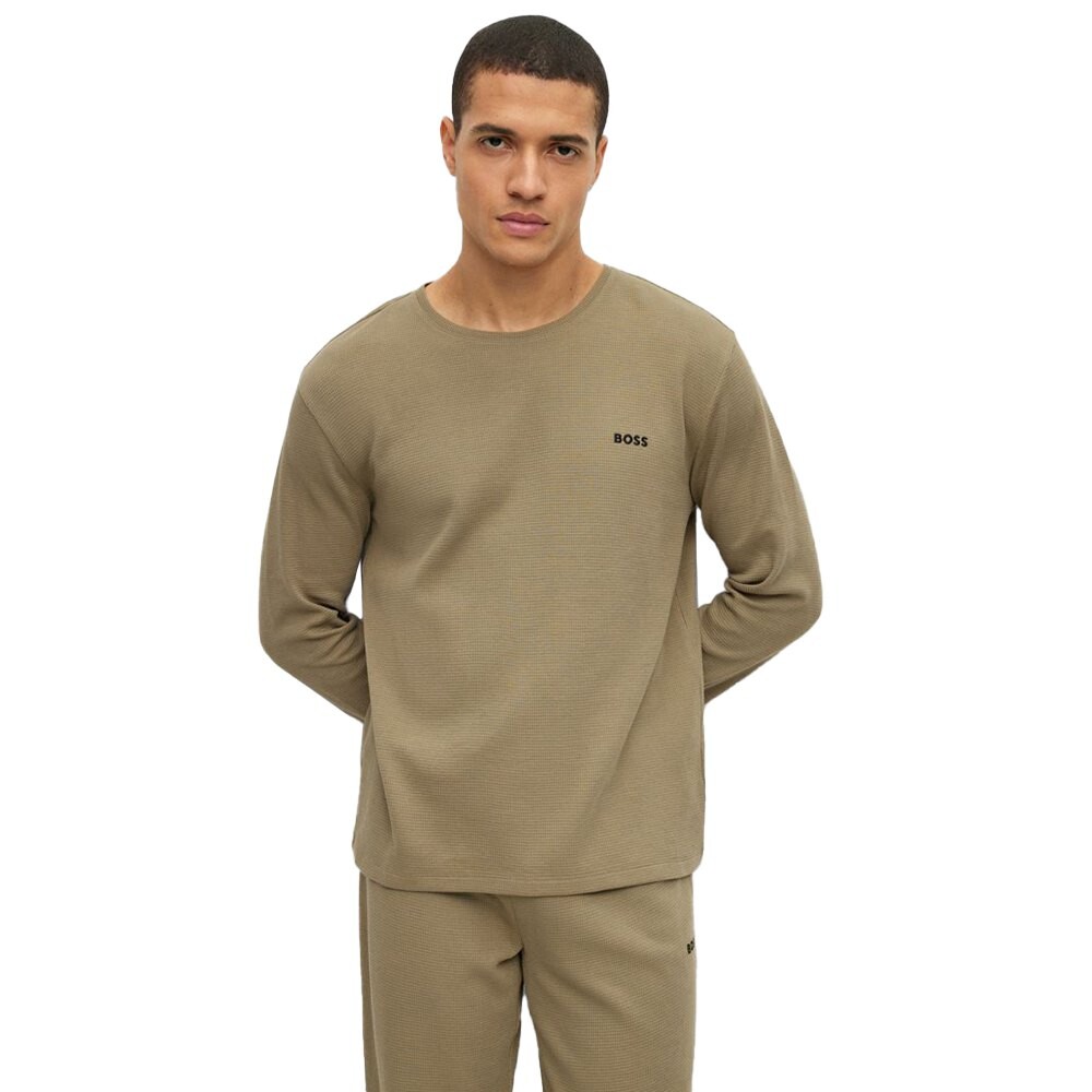 

Футболка с длинным рукавом BOSS Waffle Pyjama, зеленый