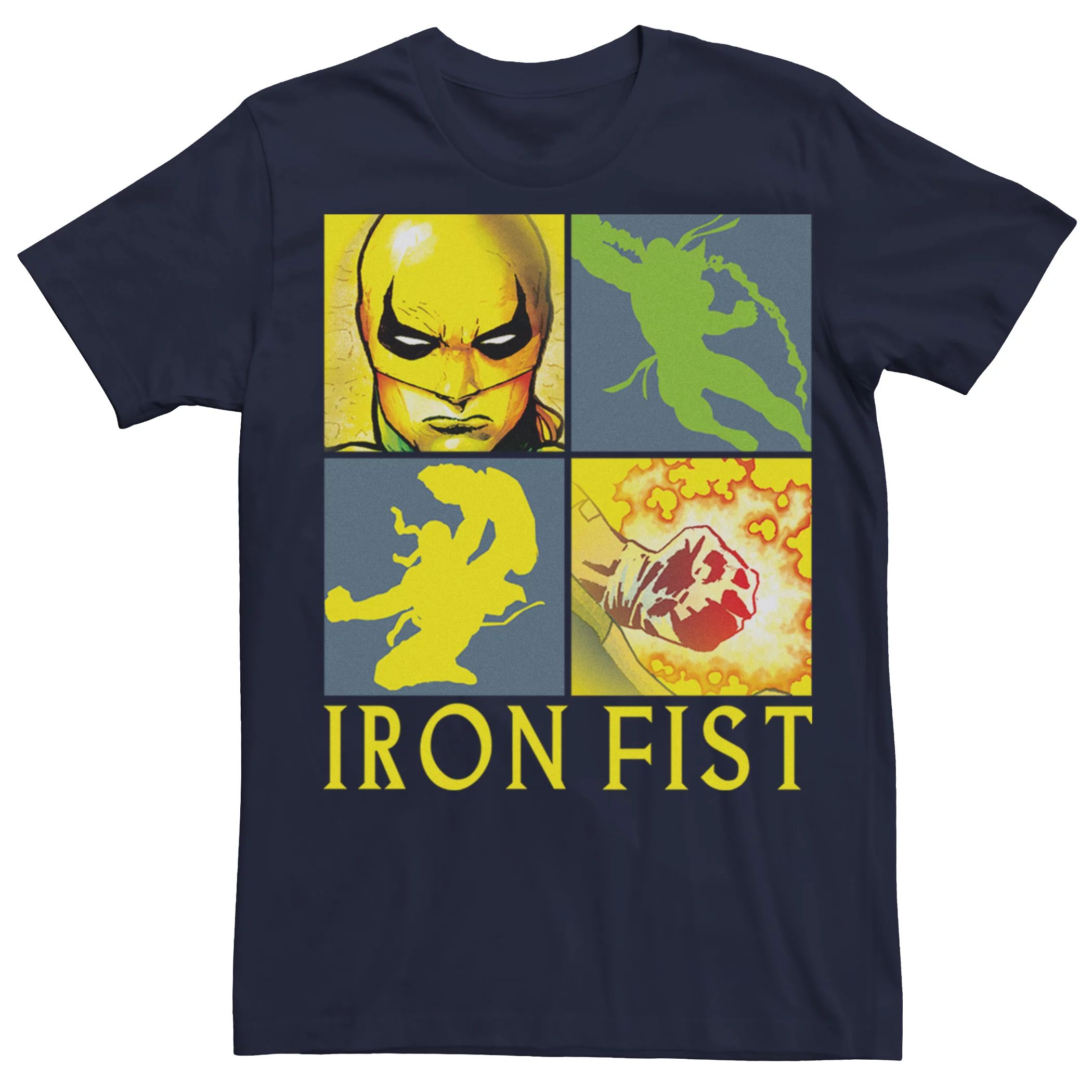 Мужская футболка Marvel Knights с рисунком Iron Fist Licensed Character –  заказать с доставкой из-за рубежа через онлайн-сервис «CDEK.Shopping»