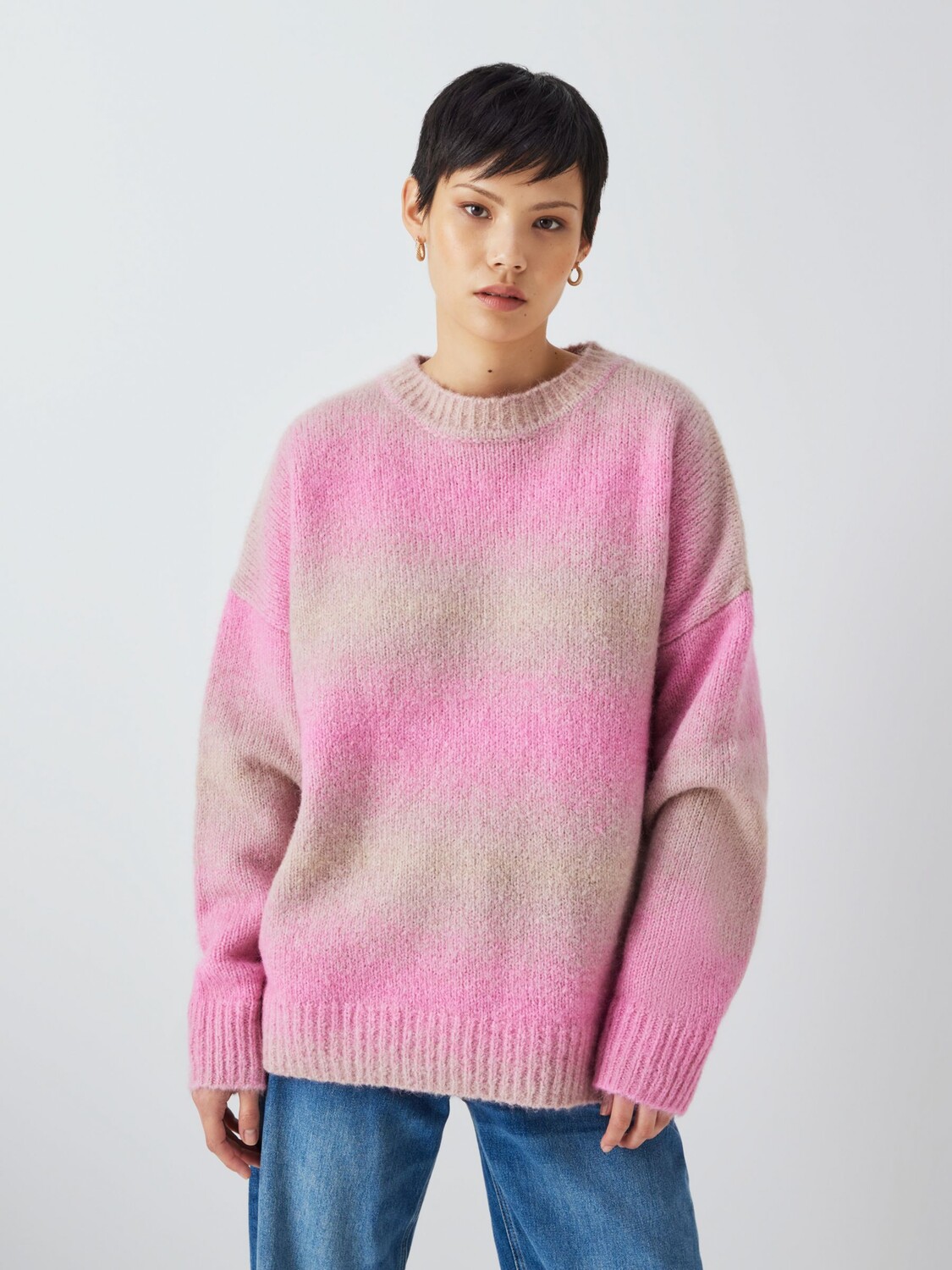 

Джемпер Holly с круглым вырезом из смеси альпаки rag & bone, розовый/мульти