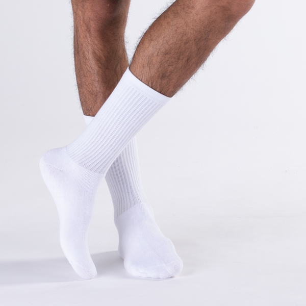 Мужские носки Crew (5 шт.), белый woman socks cute lolita lace ruffle socks cotton breathable streetwear crew socks sports socks