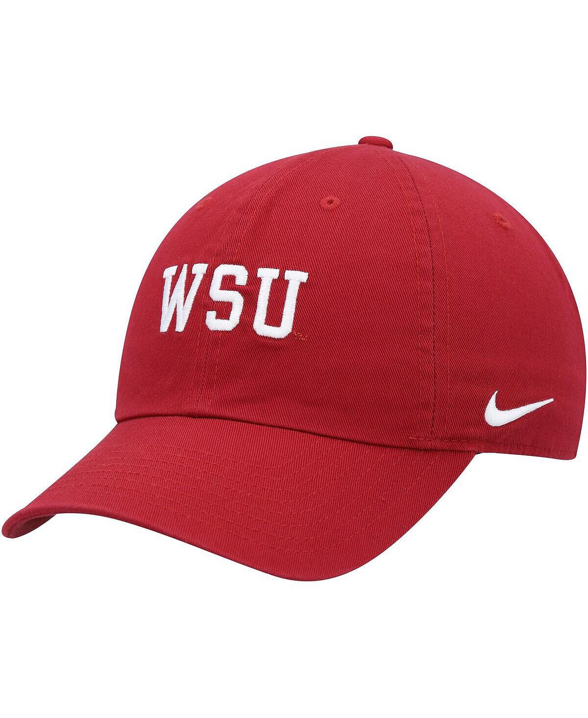 

Мужская малиновая бейсболка с регулируемым логотипом и логотипом Washington State Cougars Heritage86 Nike