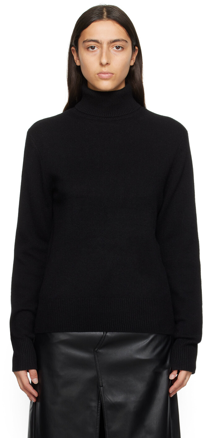 

Черная водолазка с начесом rag & bone, Черный