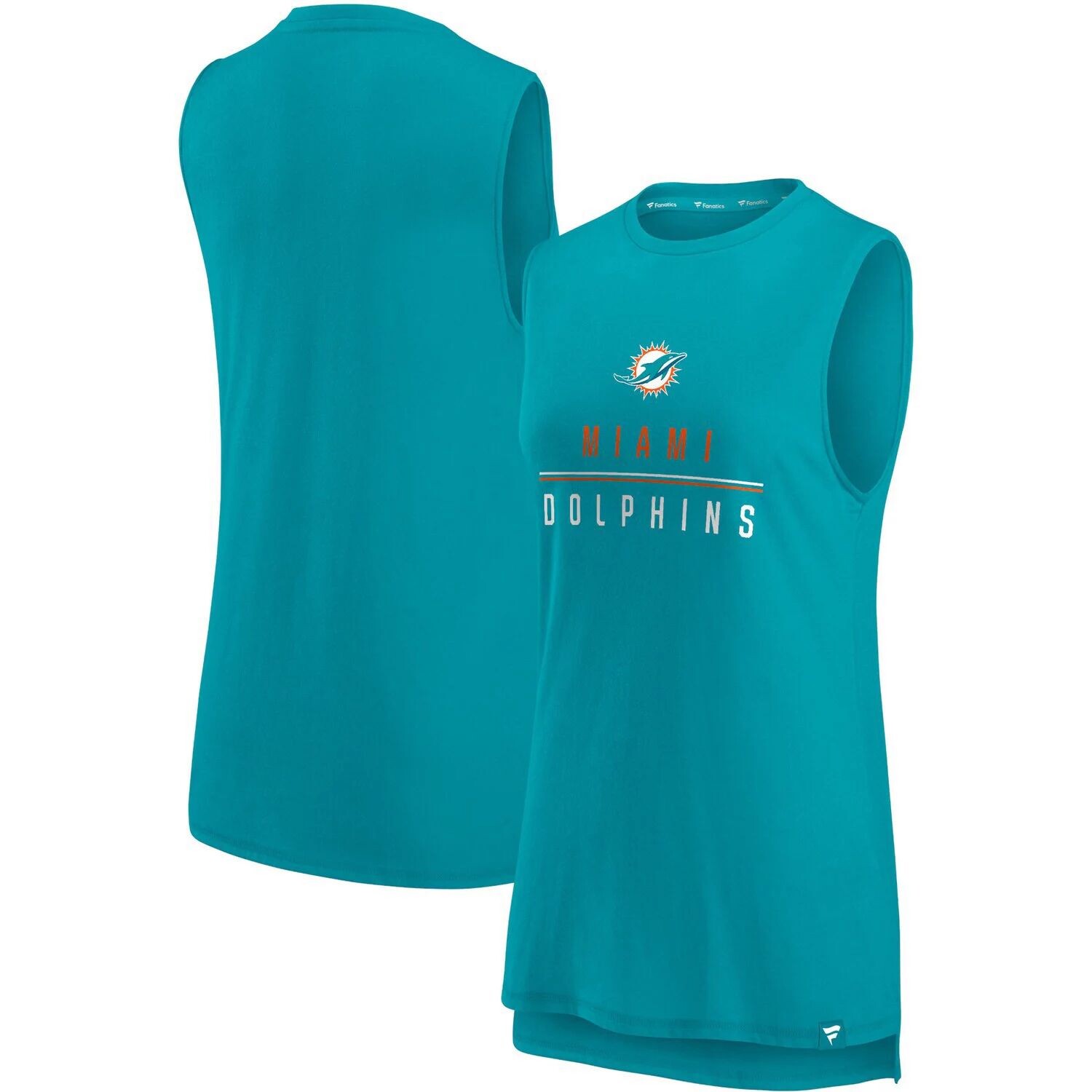 

Женская майка Fanatics с логотипом Aqua Miami Dolphins True Contender Fanatics