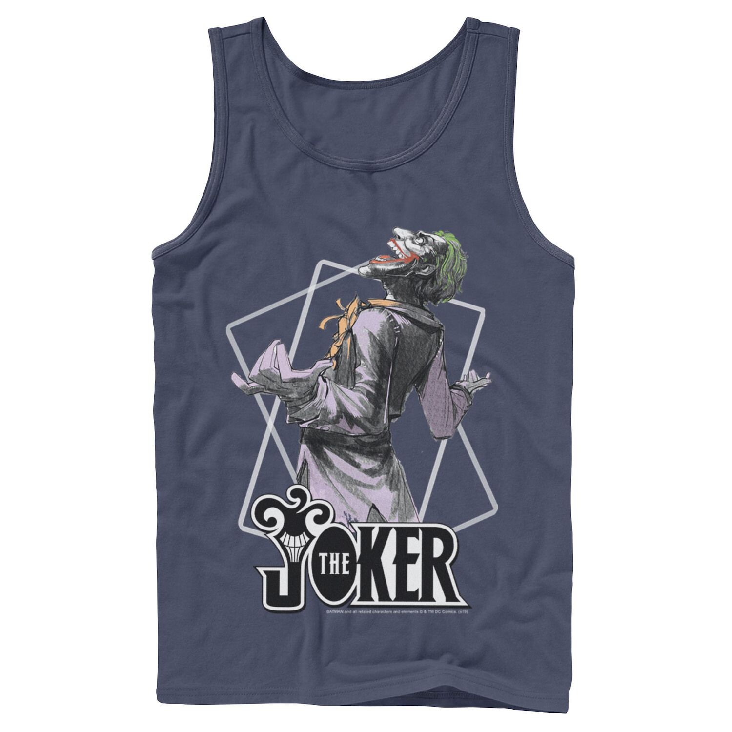 

Мужская майка DC Comics The Joker Card Outline