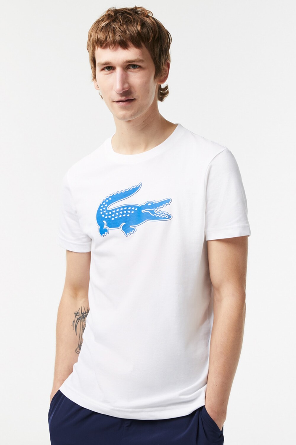 

Мужская белая футболка Lacoste, белый