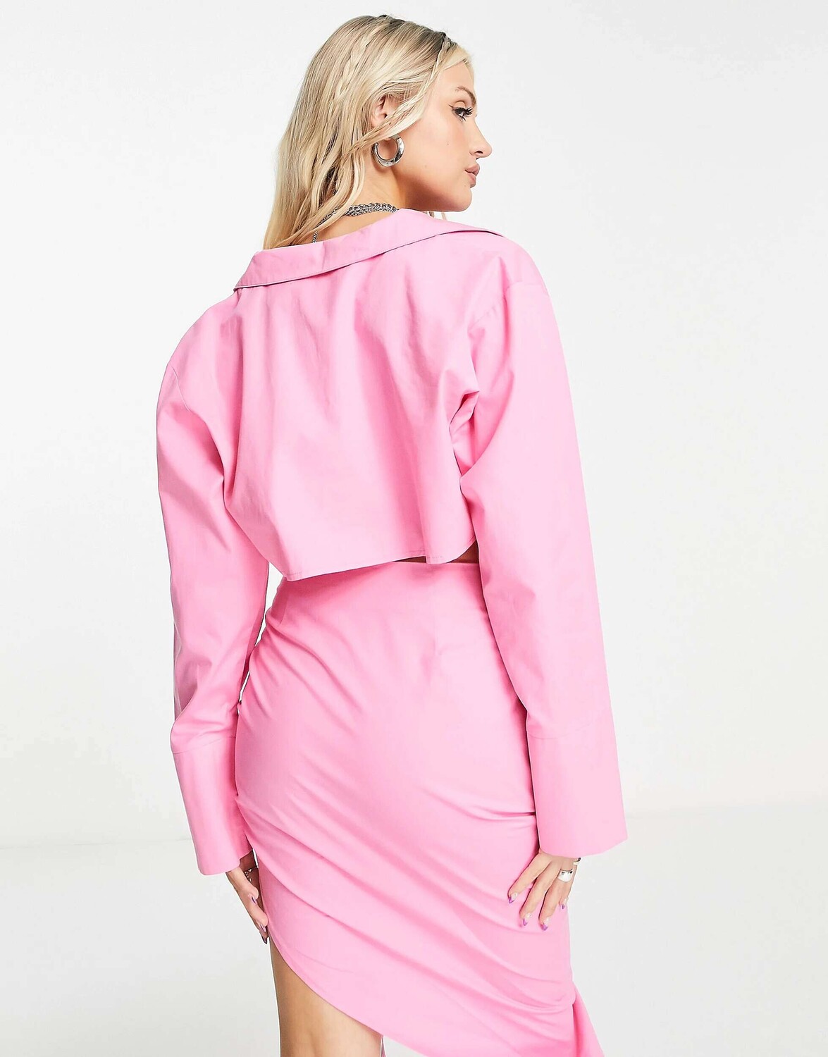 

Укороченная рубашка цвета фуксии Public Desire