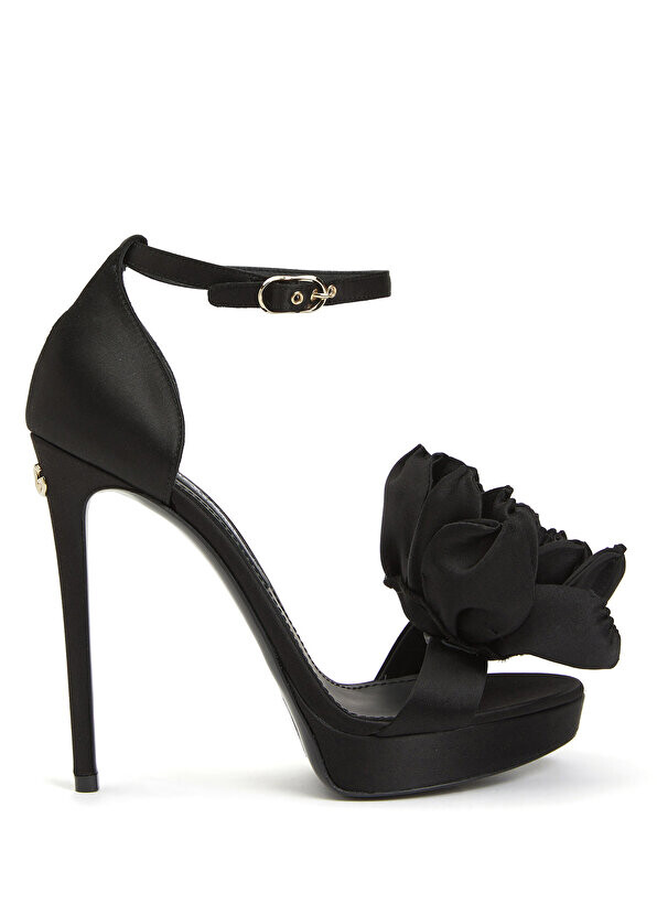 

Вечерние туфли на каблуке с декором black rose Dolce&Gabbana