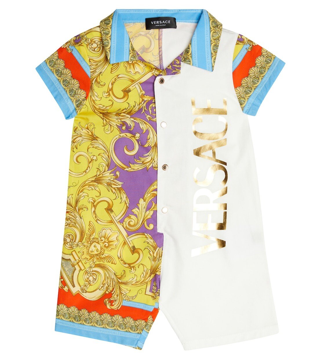 

Детское боди в стиле богини в стиле барокко Versace Kids, мультиколор