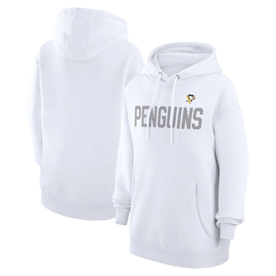 

Пуловер с капюшоном G-III 4Her by Carl Banks Pittsburgh Penguins, белый