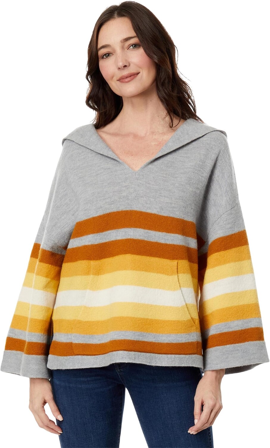 

Свитер Heartfelt Poncho Toad&Co, цвет Acorn Stripe