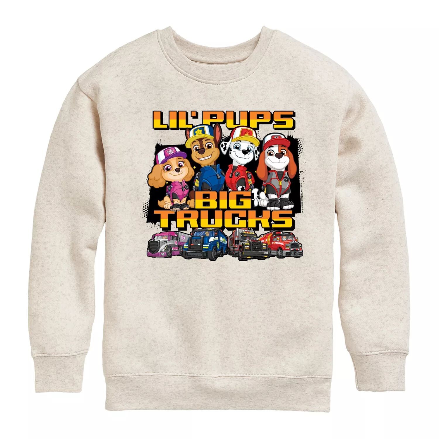 

Флисовая толстовка с рисунком «Lil' Pups Big Trucks» для мальчиков 8–20 лет Paw Patrol Truck «Lil' Pups Big Trucks» Licensed Character