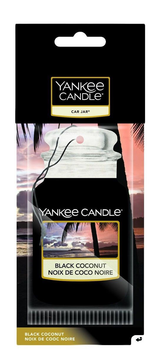 Ароматическая подвеска в машину Yankee Candle Black Coconut, 14 гр подсвечник yankee candle керамический