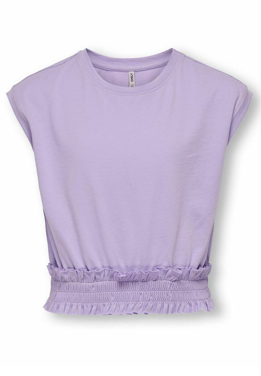

Футболка с принтом Gesmoktes Kids ONLY, цвет purple rose