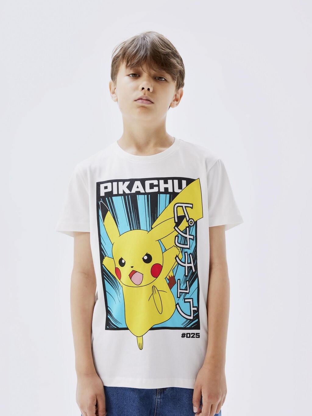 

Футболка с принтом NKMJYXTON POKEMON SKY UNISEX Name it, цвет white alyssum