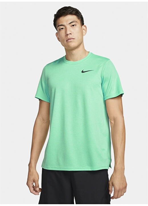 

Однотонная зеленая мужская футболка с круглым вырезом Nike, Зеленый