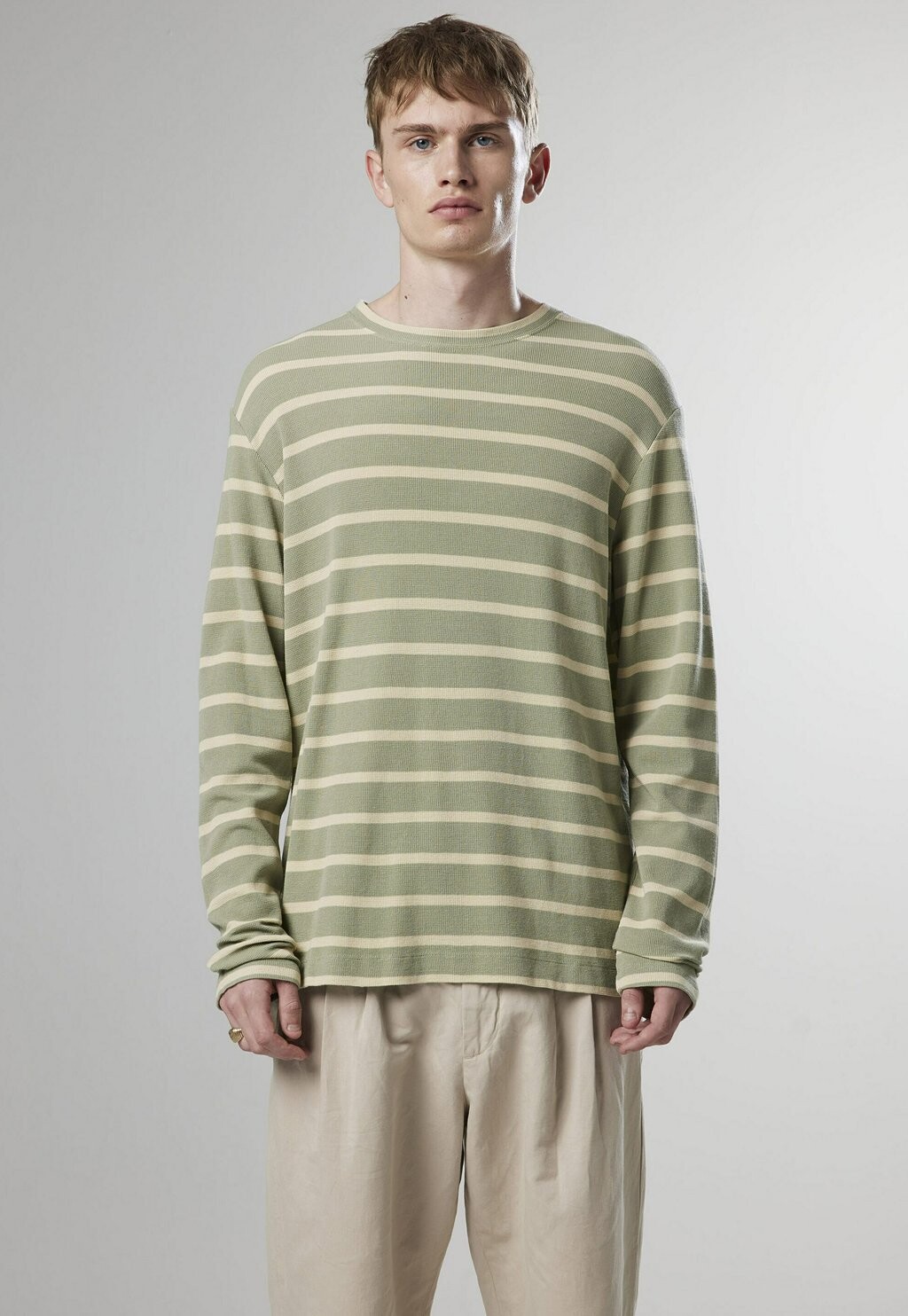

Рубашка с длинным рукавом CLIVE NN.07, цвет green stripe