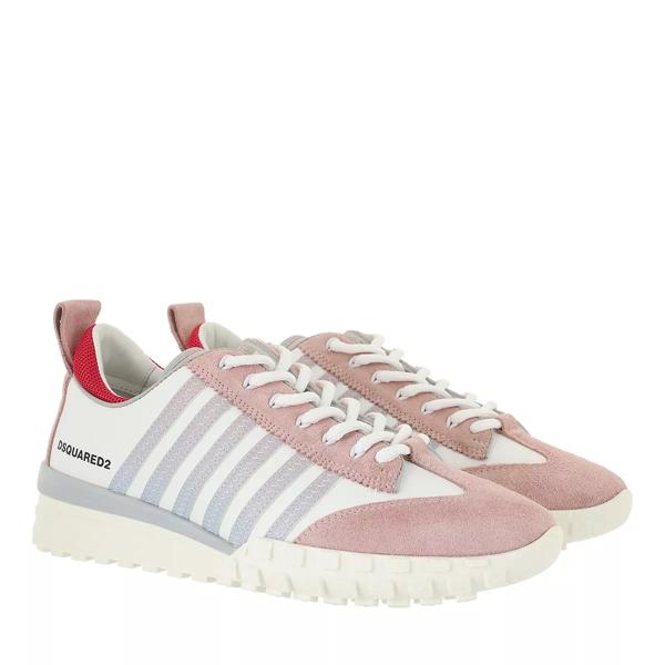 

Кроссовки stripes legend sneakers white/rose Dsquared2, розовый