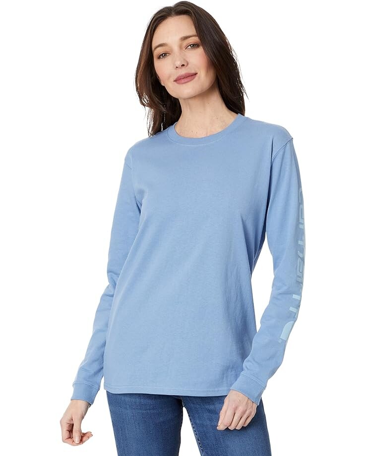

Футболка Carhartt Loose Fit Long Sleeve Graphic, цвет Skystone