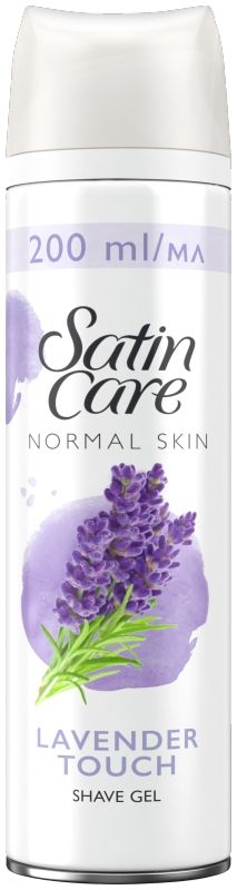 Gillette Satin Care Lavender Touch гель для бритья, 200 ml станок gillette satin care 4шт женские одноразовые
