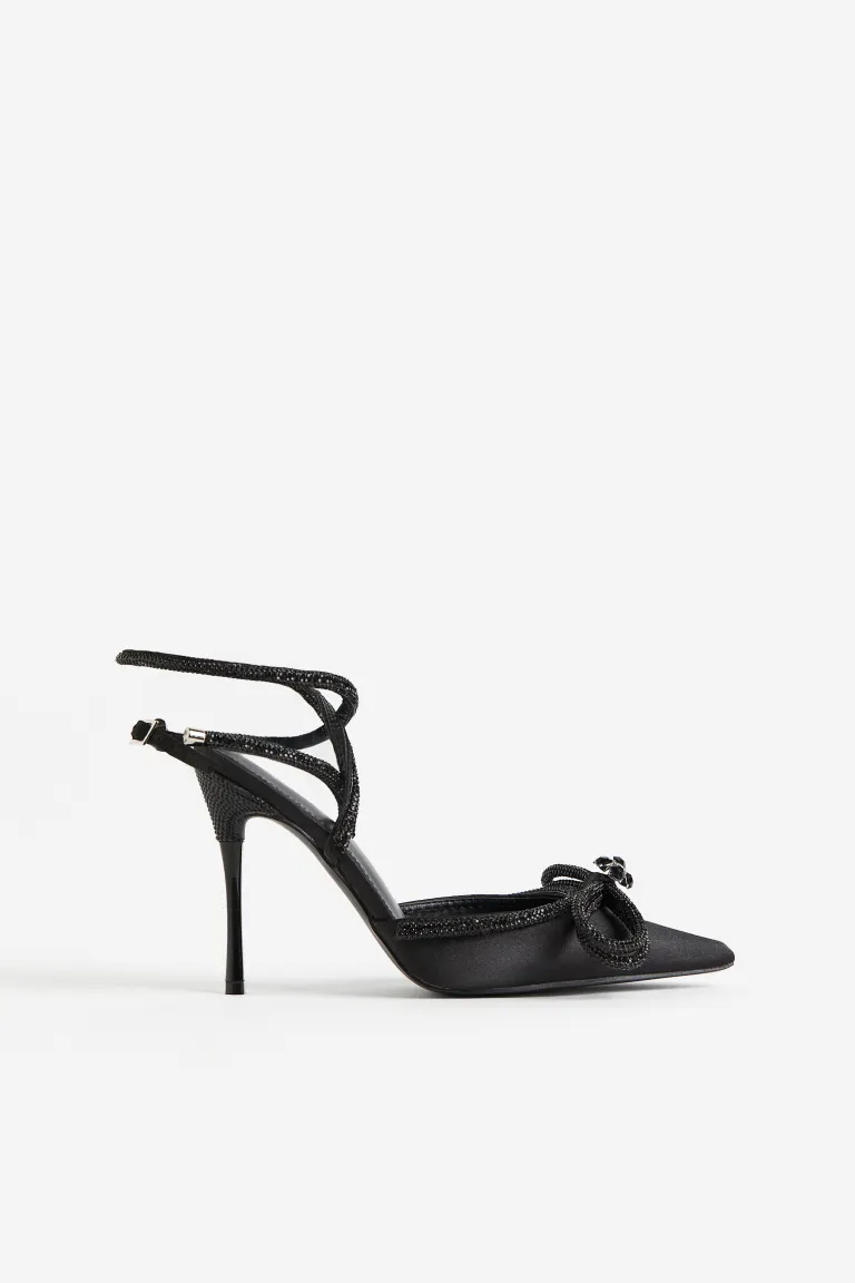 

Полуночные туфли-лодочки с украшениями и на каблуках H&M, черный