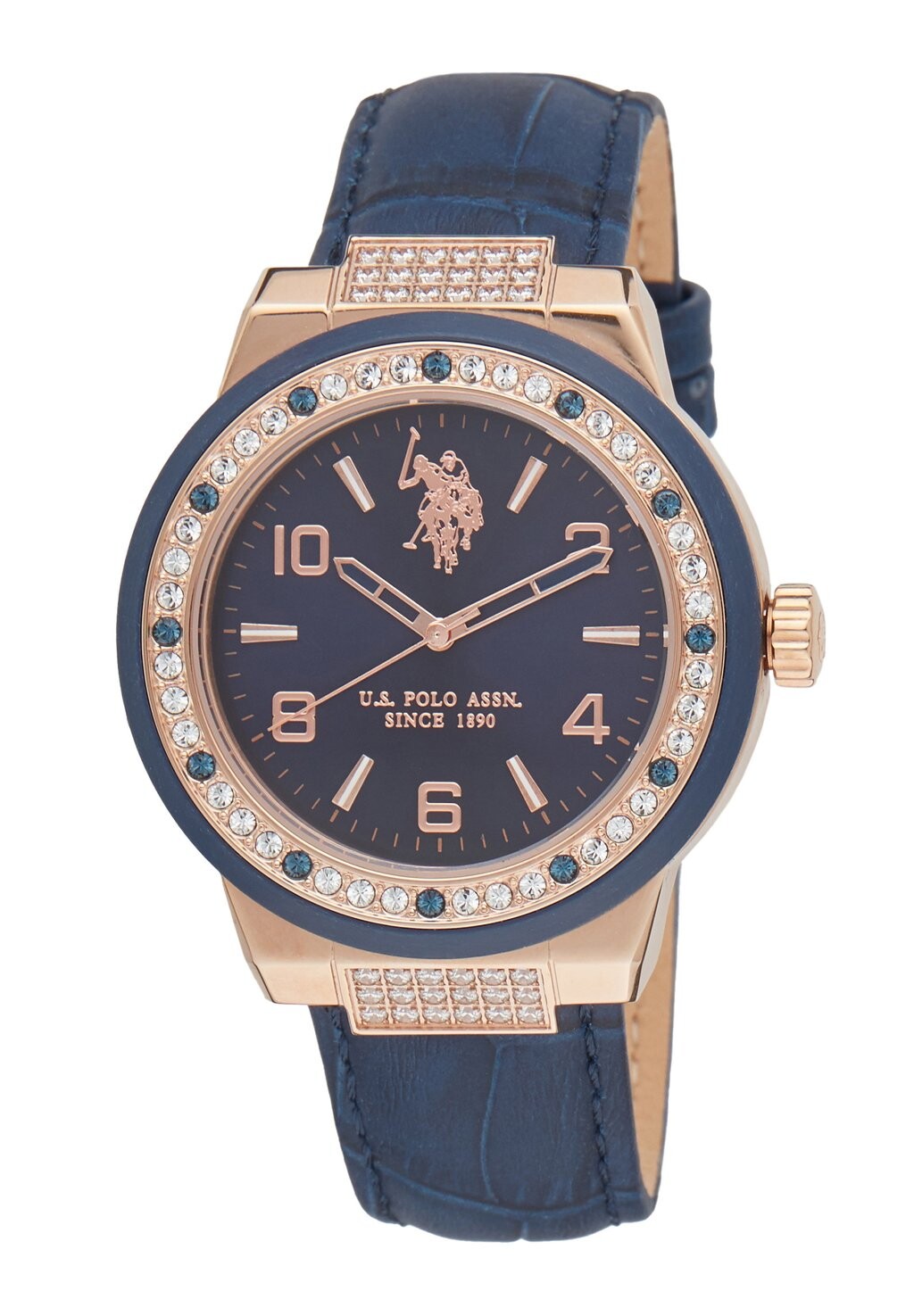 

Часы WHITNEY U.S. Polo Assn., цвет rose gold blue