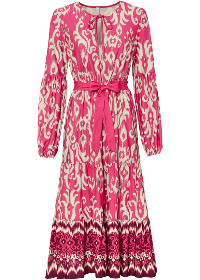 Платье с широкой развевающейся юбкой Bodyflirt Boutique, розовый