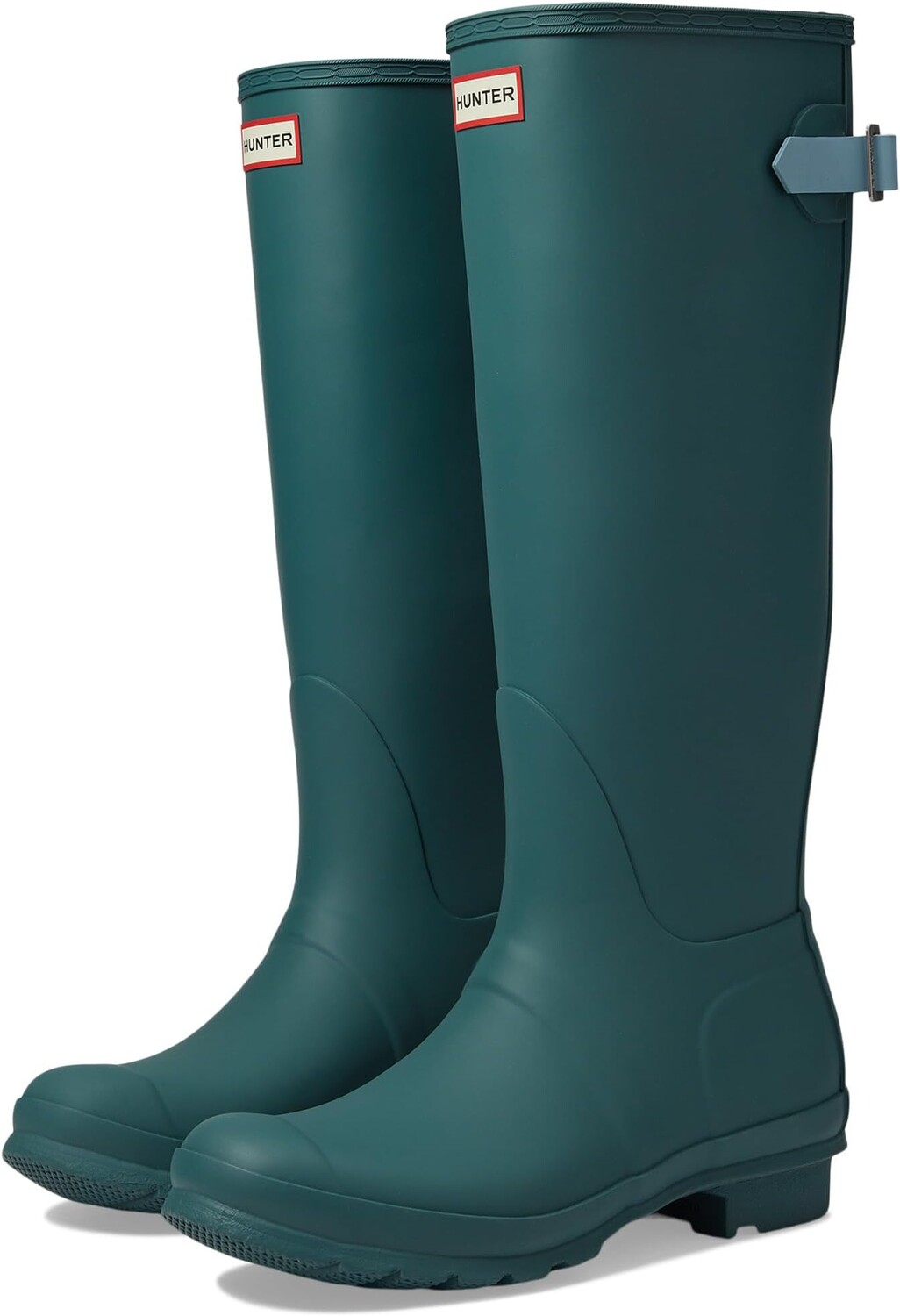 

Резиновые сапоги Original Back Adjustable Hunter, цвет Teal Tempo/Shifting Blue