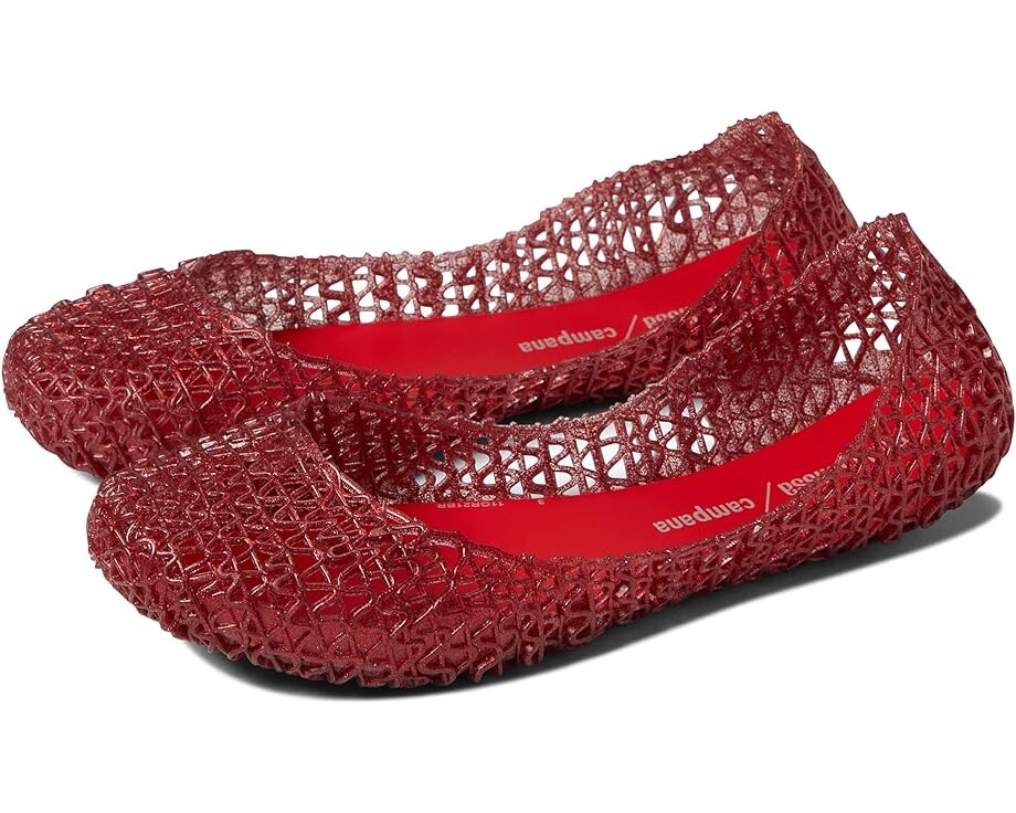 

Балетки Mini Melissa Campana Papel, цвет Glitter Red