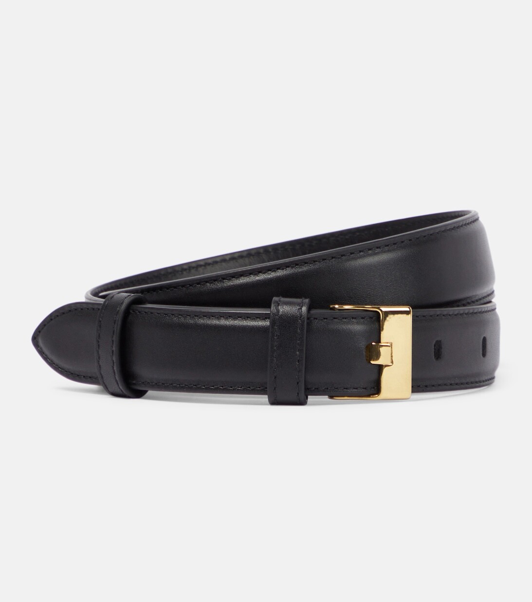 

Кожаный ремень Bottega Veneta, черный