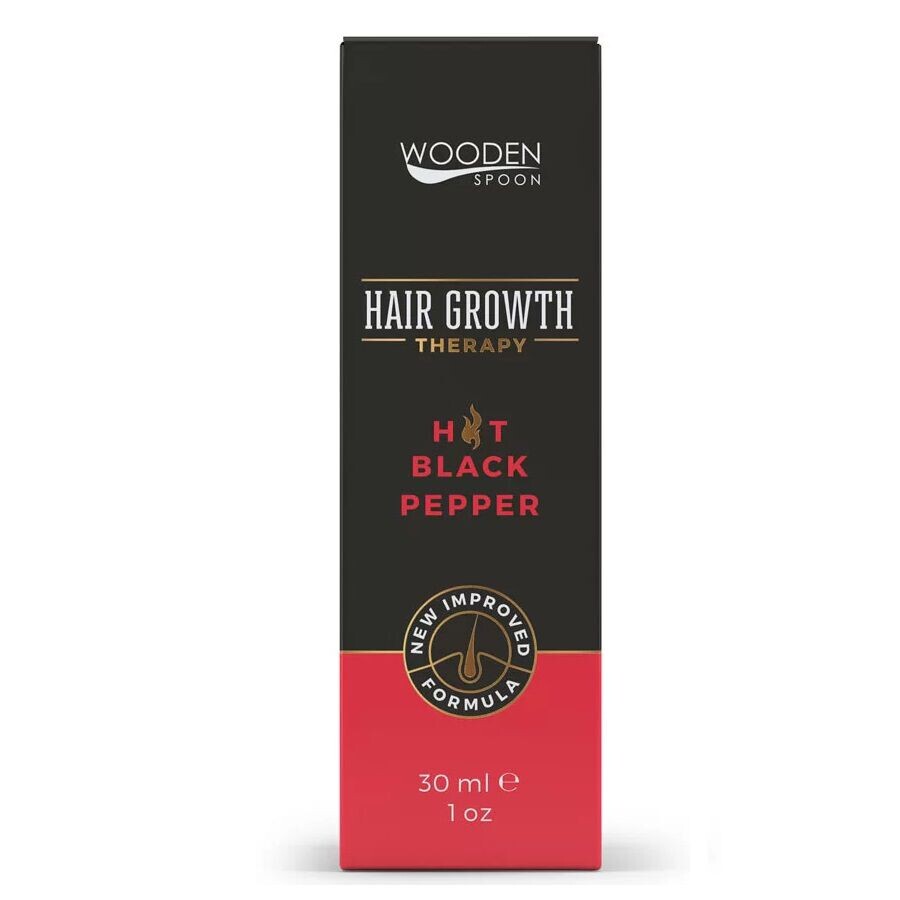 

Сыворотка для роста волос с черным перцем и розмарином Wooden Spoon Hair Growth, 30 мл