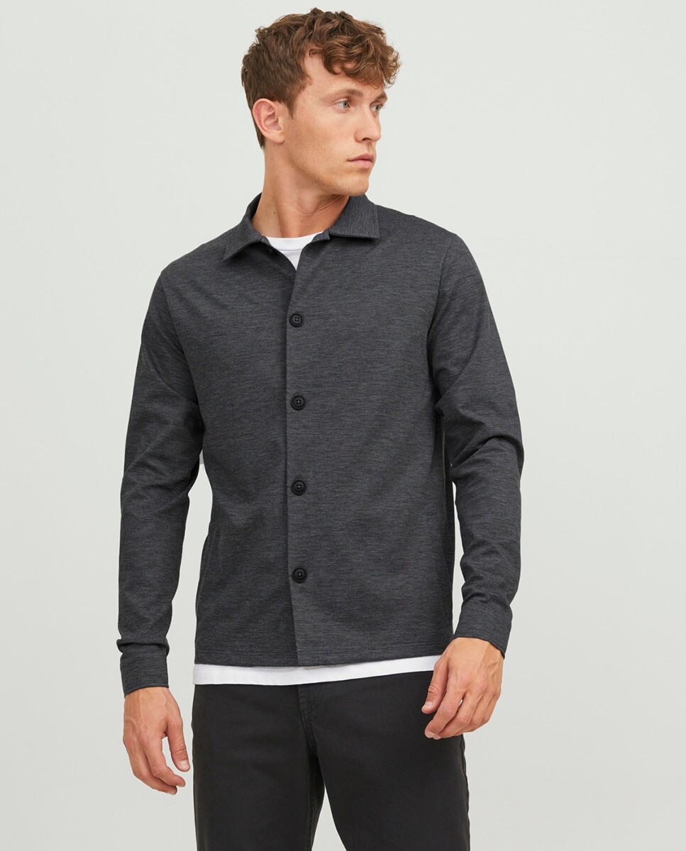 

Мужская толстовка из ткани-куртки Jack & Jones, темно-серый